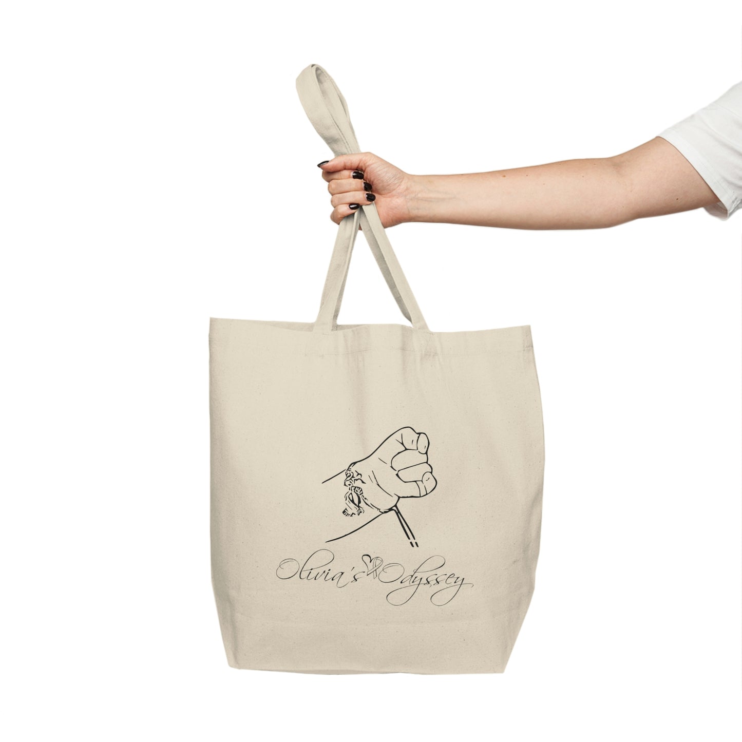 Olivia’s Odyssey Canvas Shopping Tote